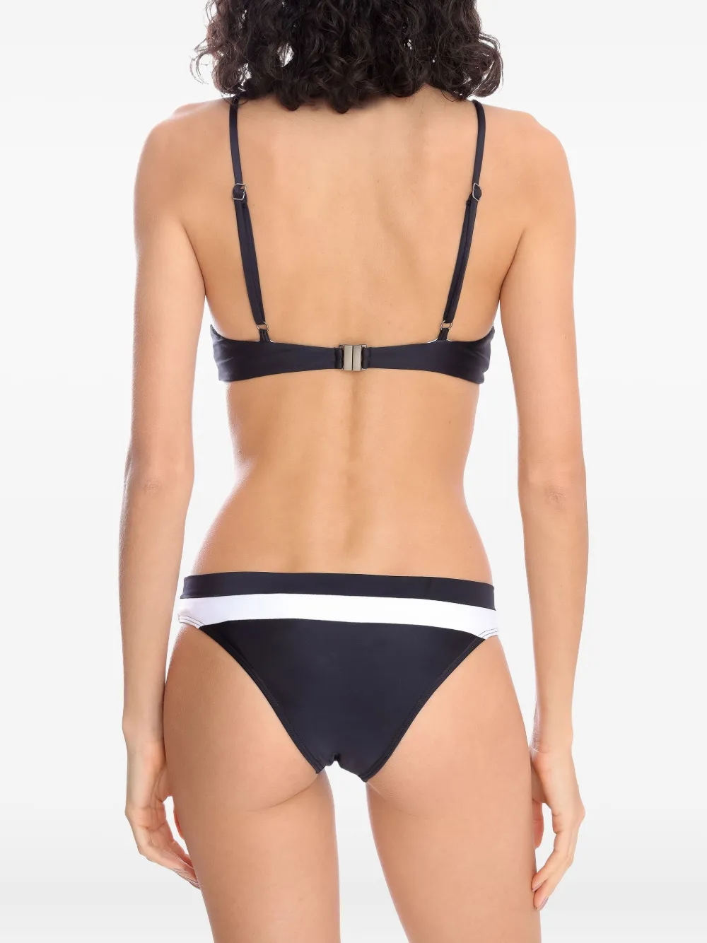 Lygia & Nanny Bikini met streepdetails Zwart