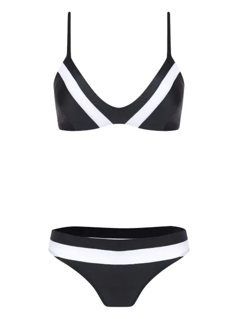 Lygia & Nanny stripe-details bikini