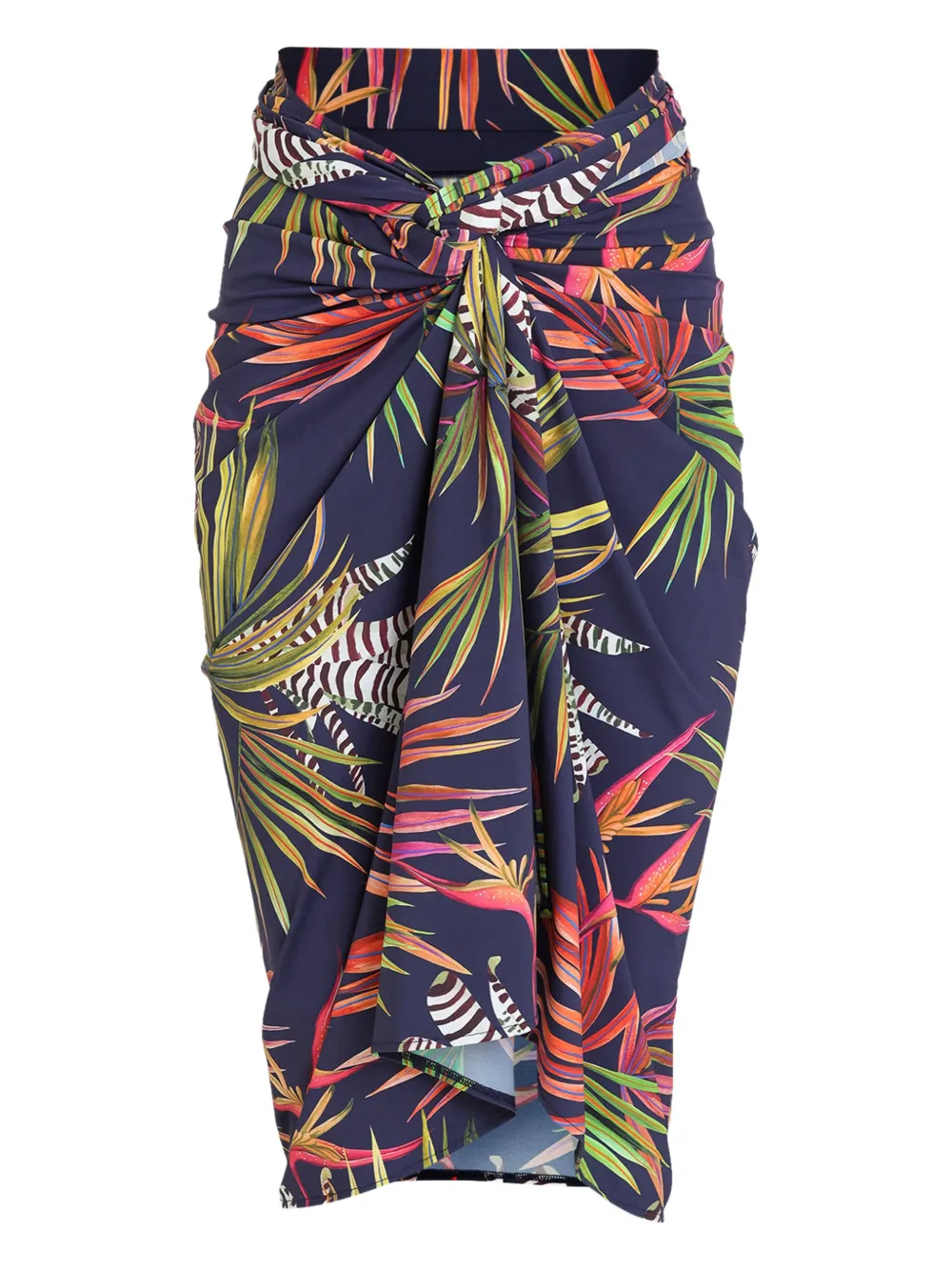 Lygia & Nanny leaf-print beach cover-up | Blue | Image 1