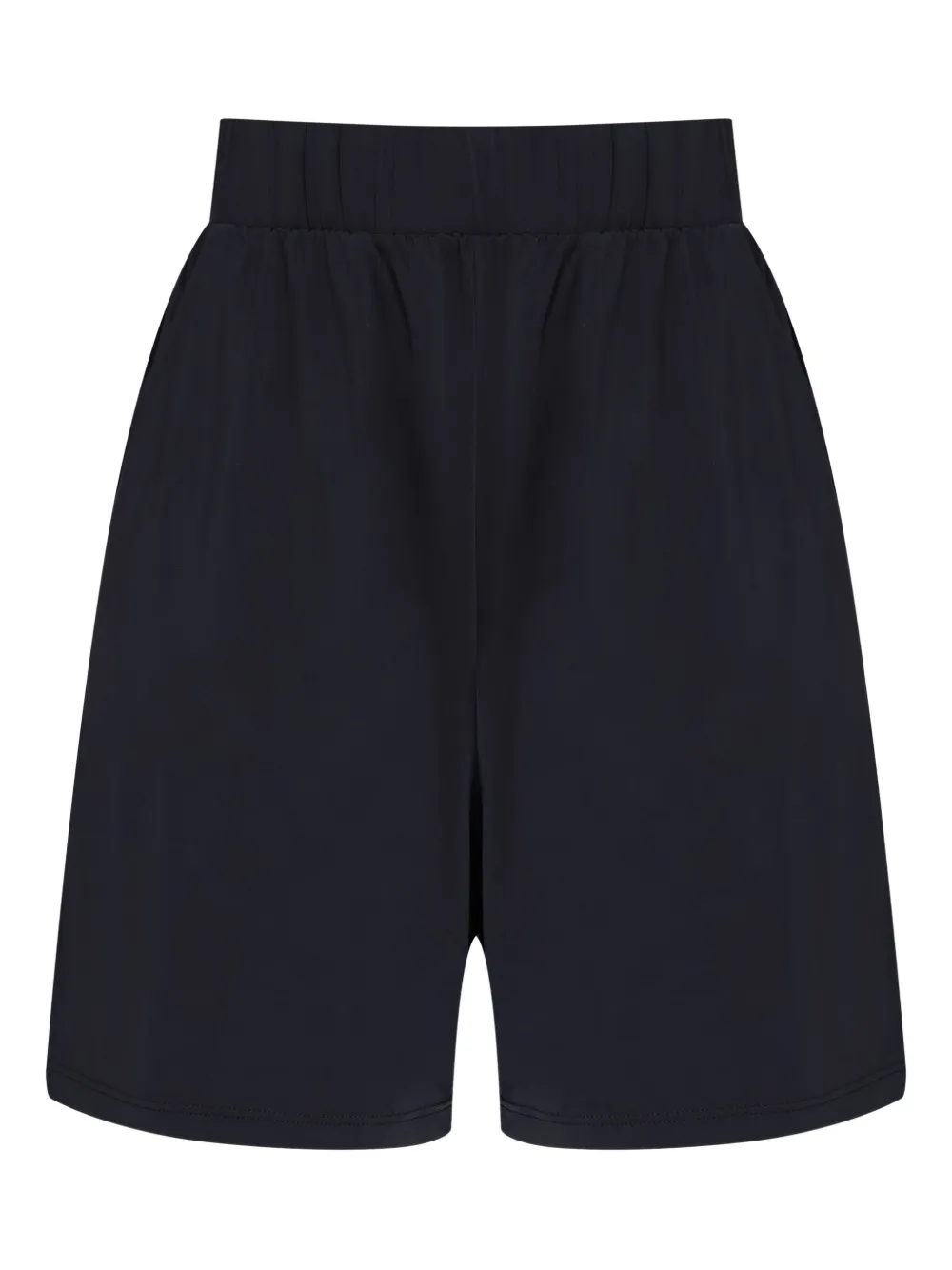 Lygia & Nanny Knielange shorts met elastische tailleband en zakken Zwart