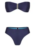 Lygia & Nanny bandeau-detail bikini - Blue