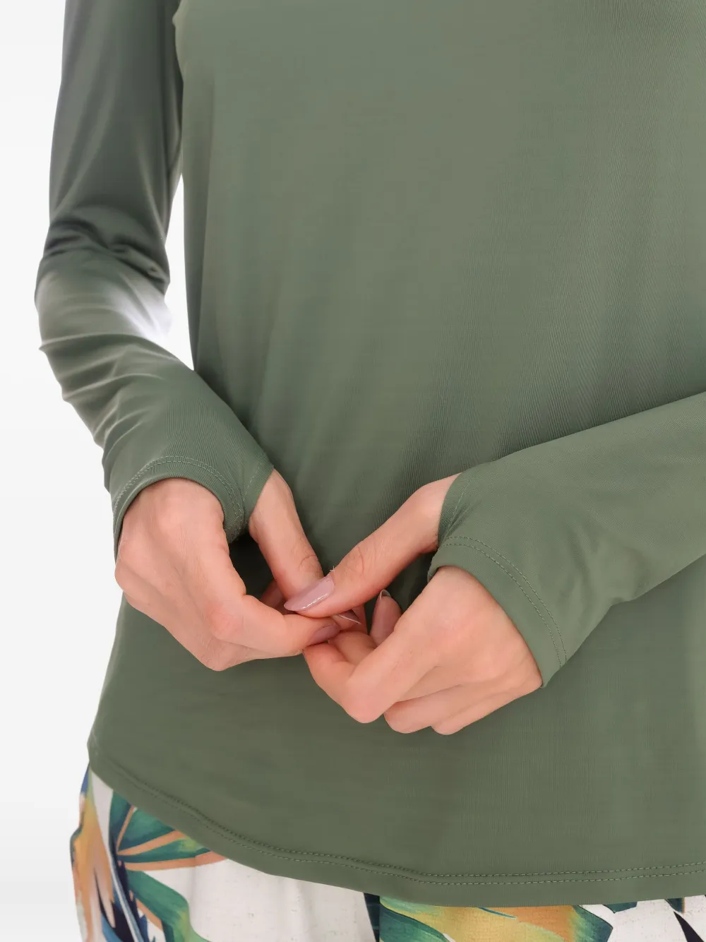 Lygia & Nanny Fig UV hoodie met lange mouwen Groen