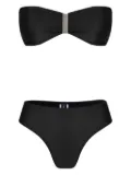 Lygia & Nanny bandeau metal-accent bikini - Black