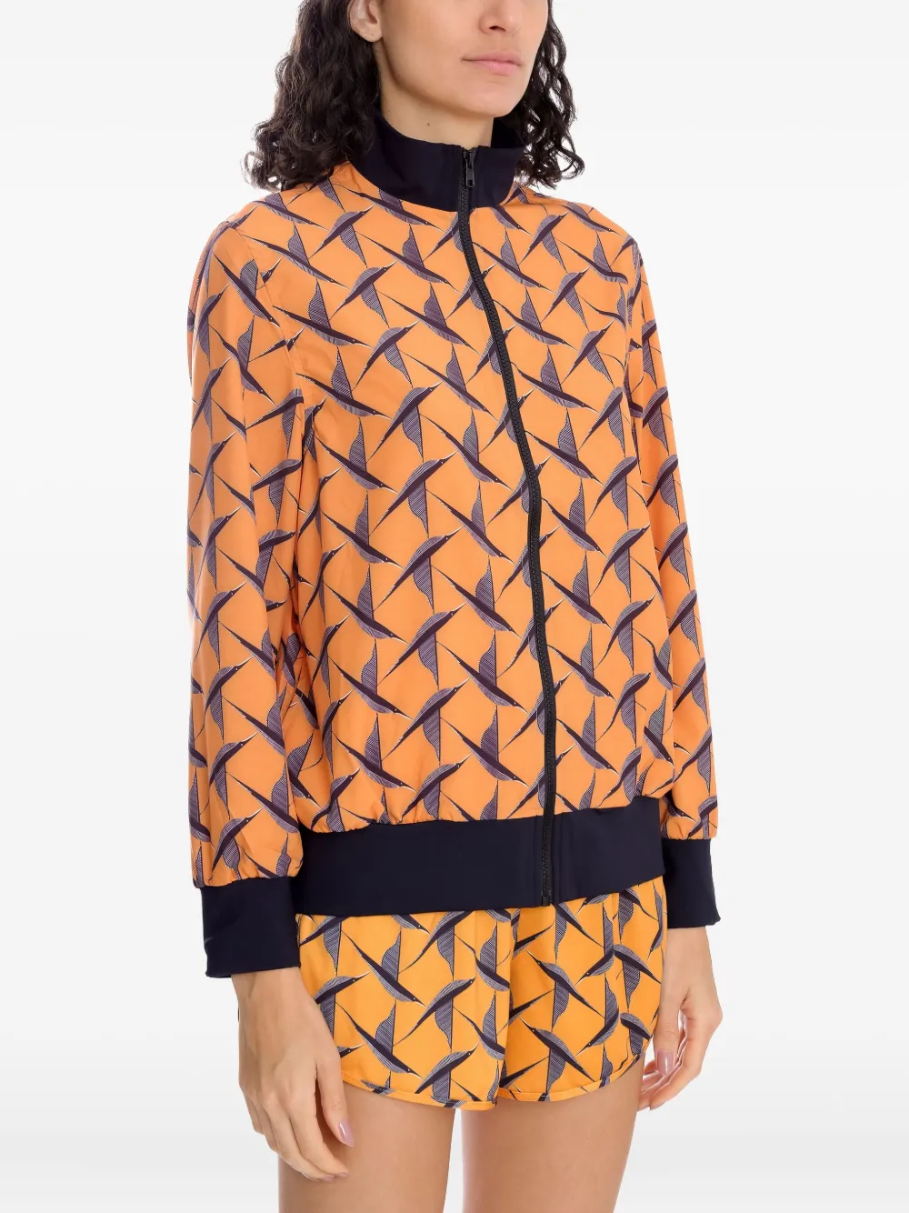 Lygia & Nanny Steffanie jack met rits Oranje