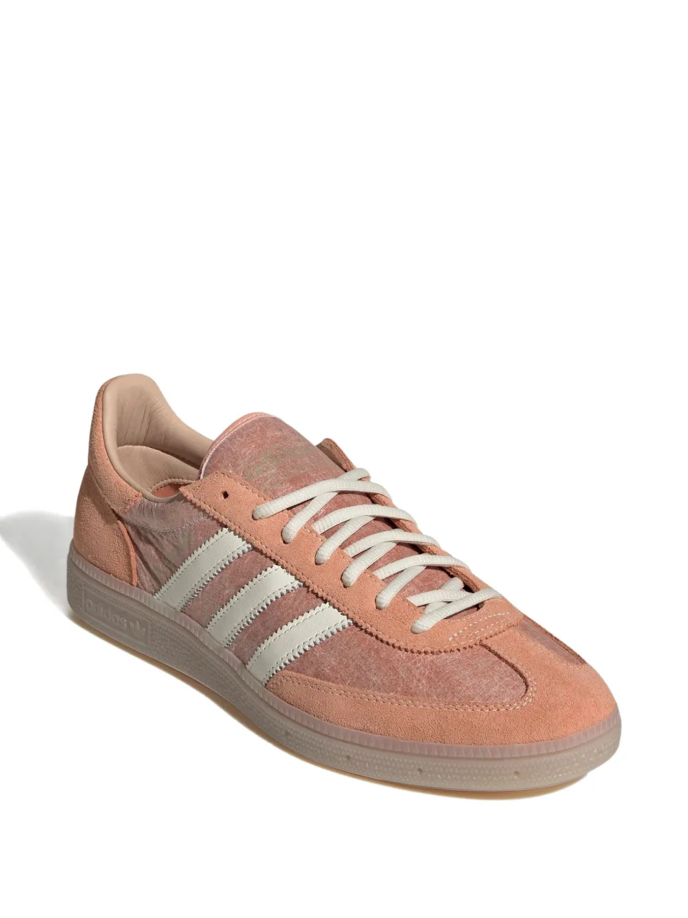 adidas Handball Spezial three-stripe suede sneakers Orange