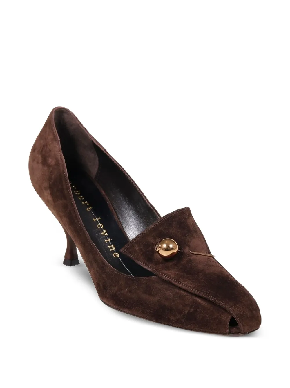 HERBERT LEVINE 80mm ball-embellished leather heeled pumps | Heeled Pumps | Image 2