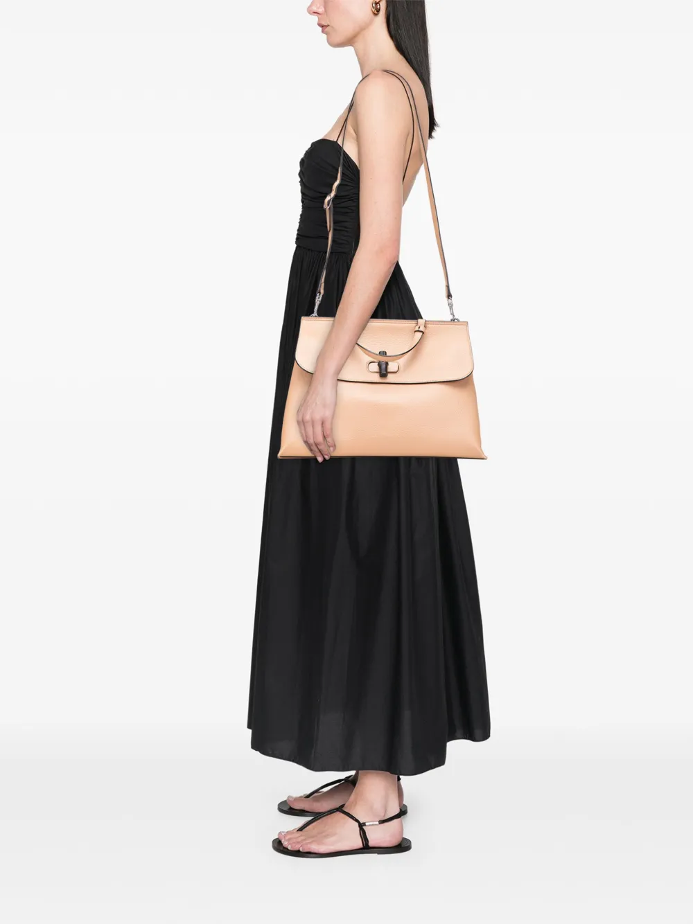 Gucci Pre-Owned 2000-2015 Large Leather Bamboo Daily satchel | Pre-Owned | Image 2