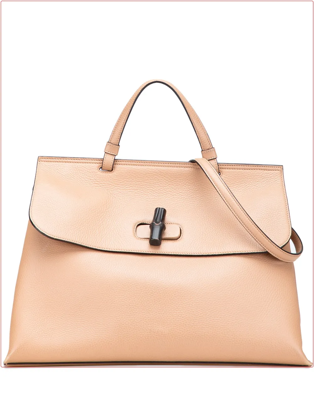 Gucci Pre-Owned 2000-2015 Large Leather Bamboo Daily satchel | Brown | Image 1