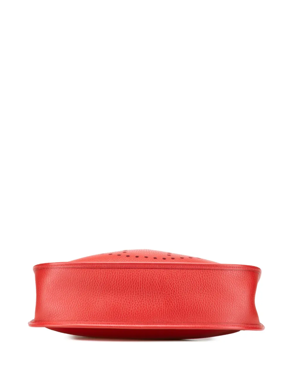 Pre-owned Hermes 1997 Clemence Evelyne I 33 Crossbody Bag In Red