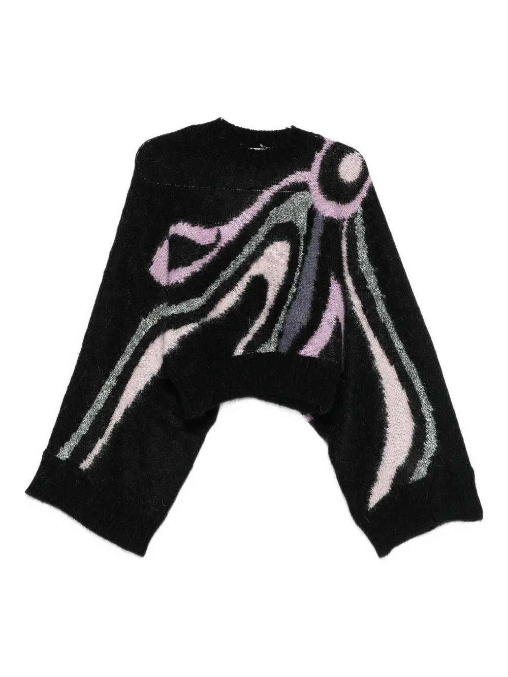 Pucci Aline Graphic-print Crew-neck Sweater In Multi