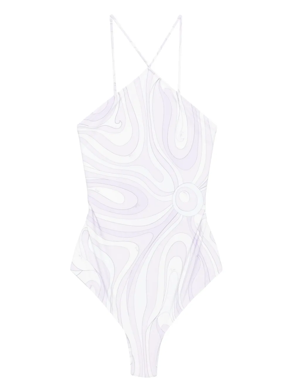 PUCCI ホルターネック ワンピース水着 - パープル PUCCI ホルターネック ワンピース水着 - パープル