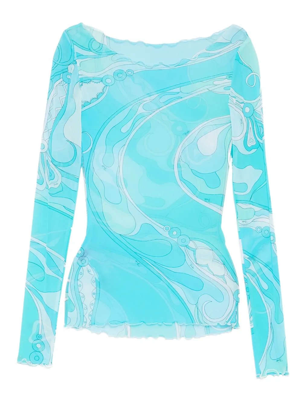 PUCCI top con estampado Orchidee | azul | Image 1