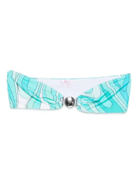 PUCCI Bandeau-Bikinioberteil mit Mirmo-Print