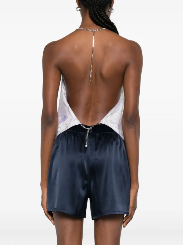 PUCCI Chain high-neck Top | Purple | FARFETCH