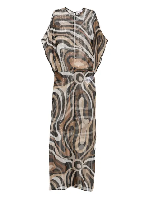 PUCCI puffy-sleeve maxi dress
