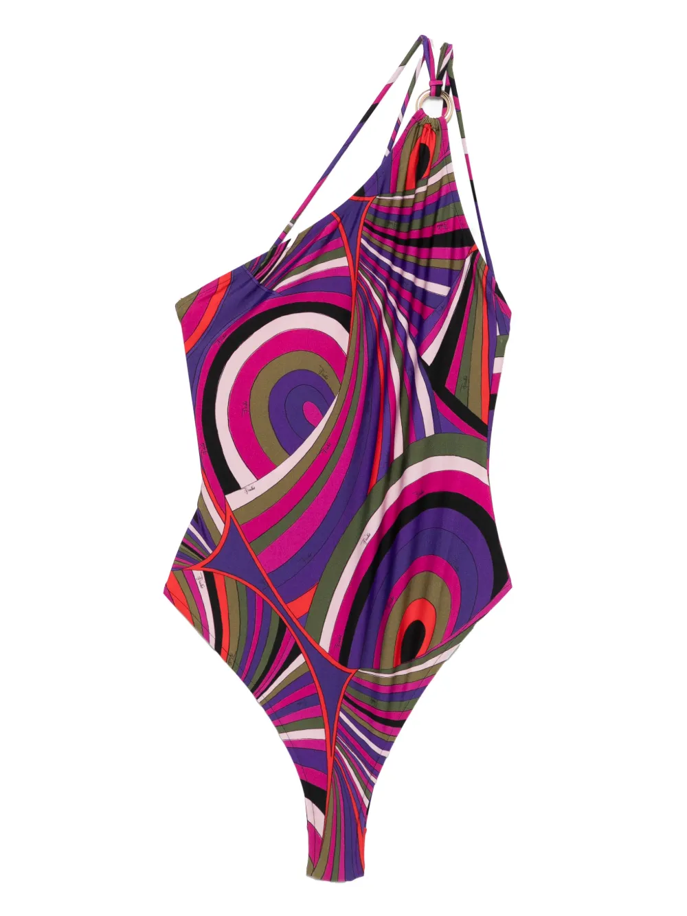 PUCCI one-shoulder swimsuit | Purple | Image 1