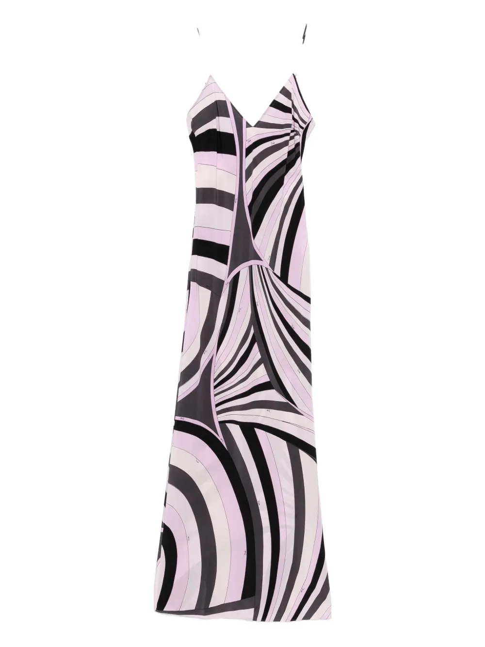 PUCCI v-neck maxi dress - ピンク PUCCI v-neck maxi dress - ピンク