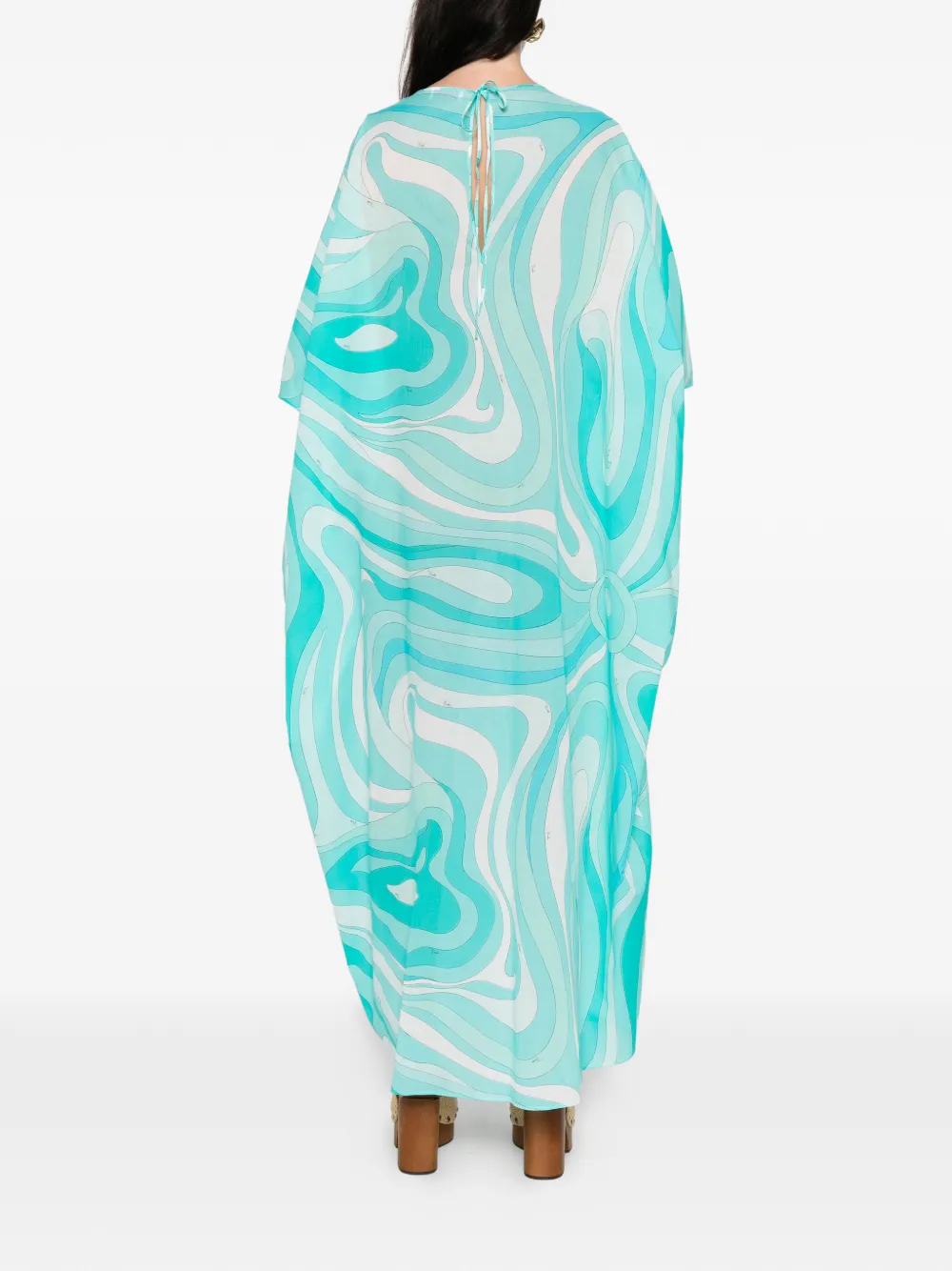 Pucci Printed Kaftan In Blue