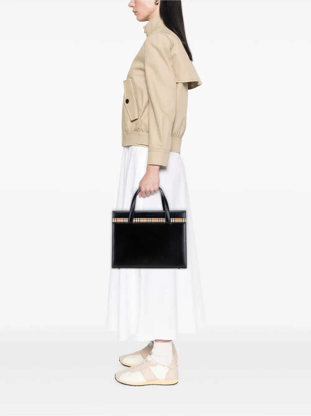Burberry Pre-Owned 2000-2017 House Check Trimmed Leather tote bag | Pre-Owned | Image 2