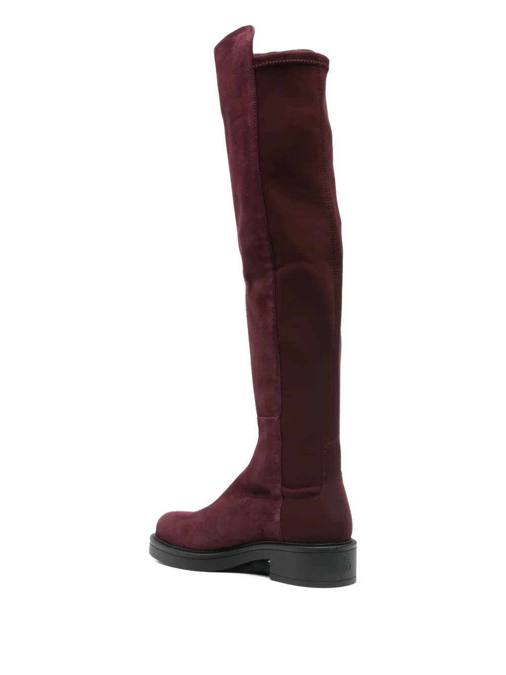 Stuart Weitzman 40mm suede knee-high boots Red