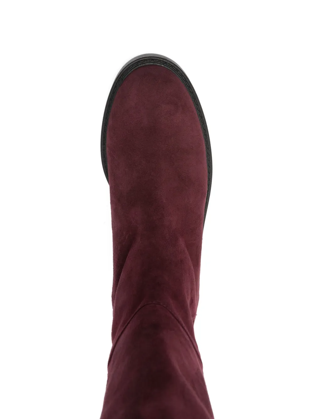 Stuart Weitzman 40mm suede knee-high boots Red