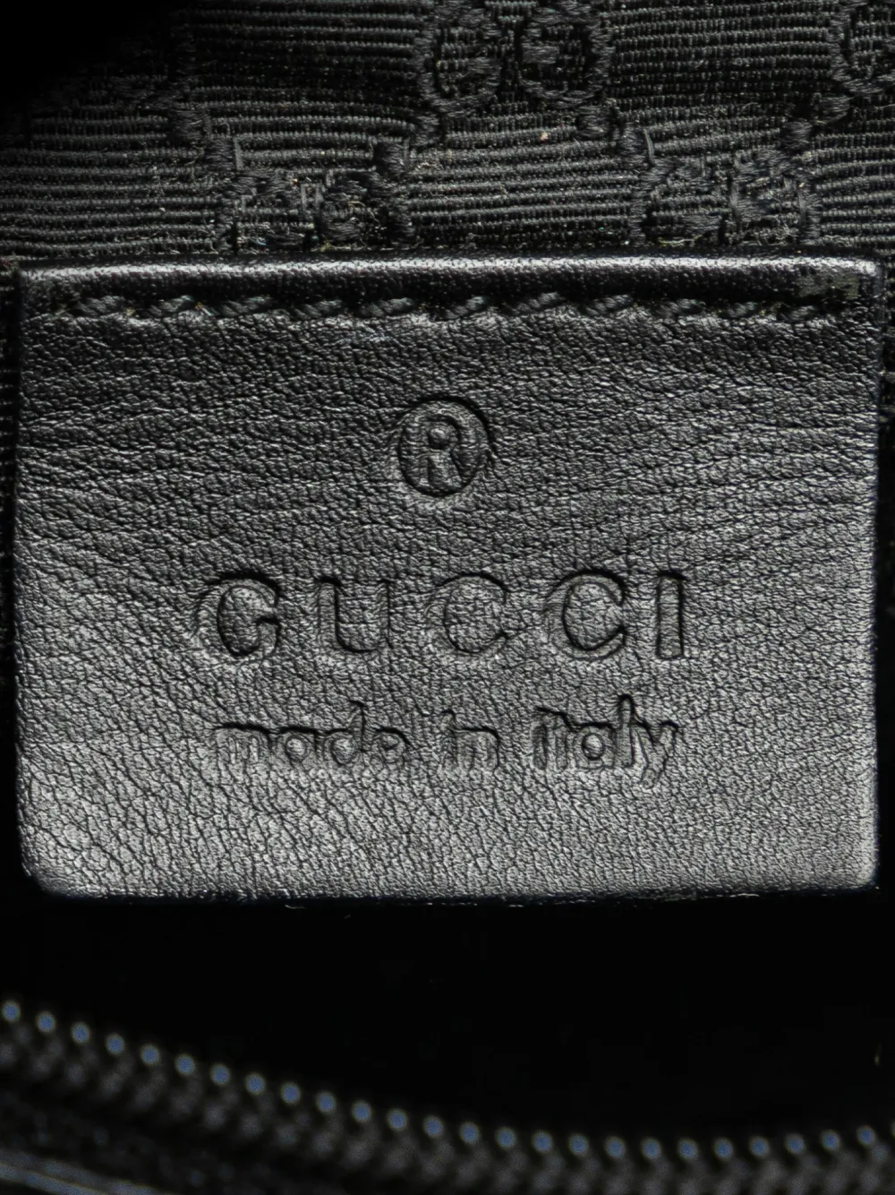 Pre-owned Gucci 2000-2015 Denim Web Shoulder Bag In Black