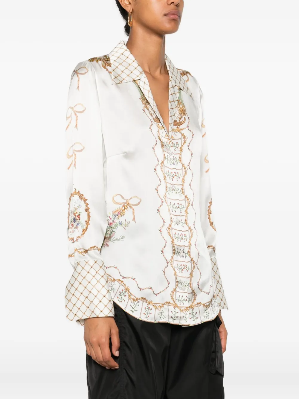 Camilla Dressing Room Drama Pyjama Shirt In White
