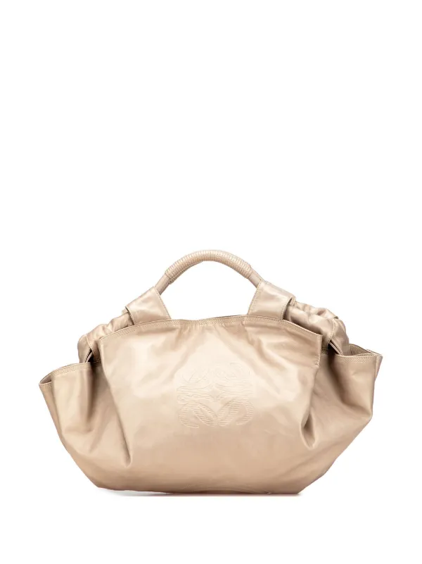 Loewe Pre-Owned 2010-2025 Nappa Aire Hobo Bag Gold