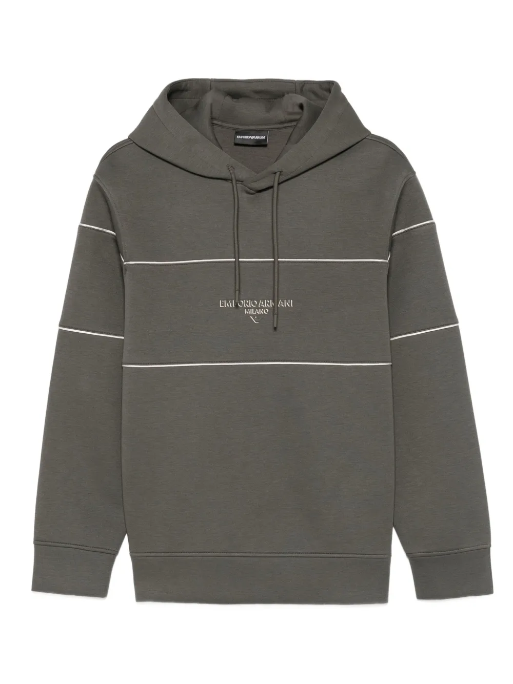 Emporio Armani striped hoodie | Green | Image 1