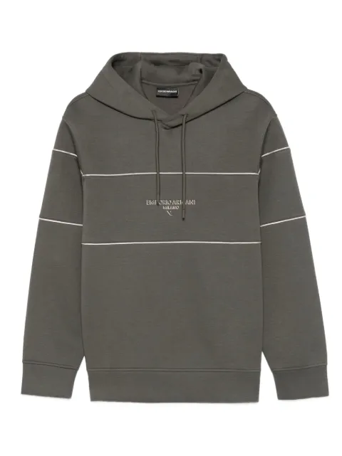 Emporio Armani striped hoodie