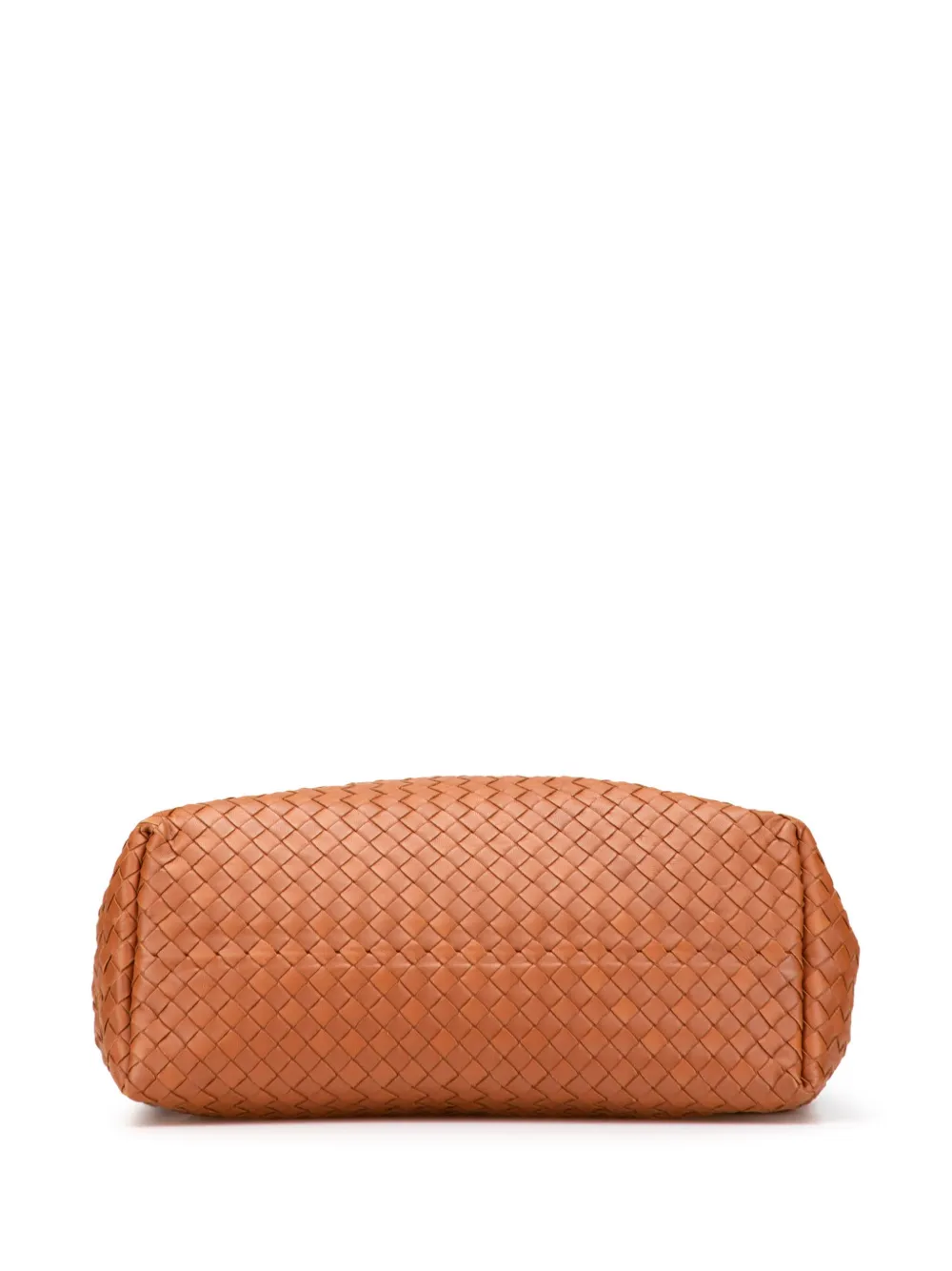 Pre-owned Bottega Veneta 2012-2025 Medium Nappa Intrecciato Bella Tote Bag In Brown