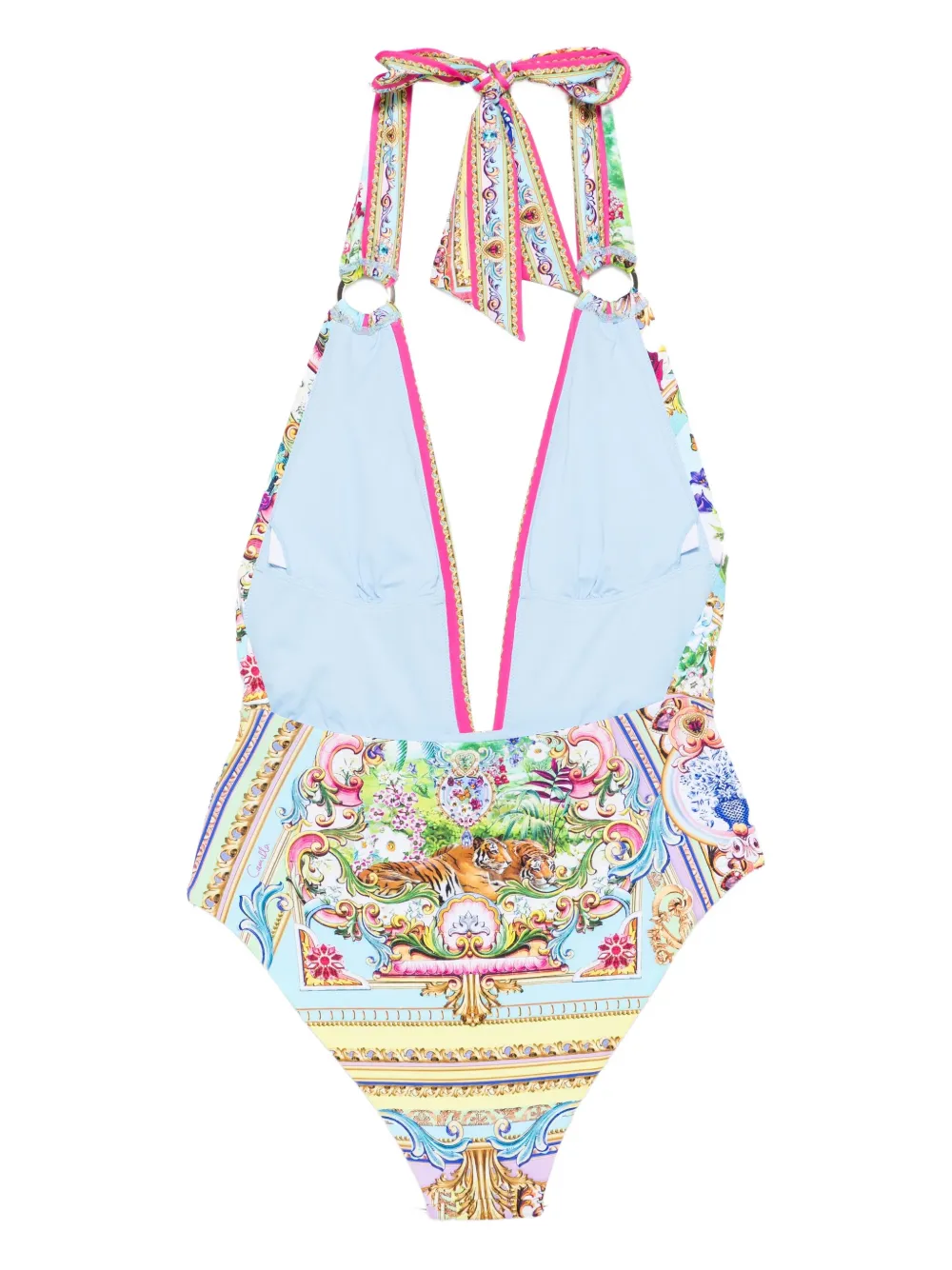 Camilla halter-neck print swimsuit | One-Pieces | Image 2