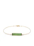 YI Collection 18K yellow gold green tourmaline bangle