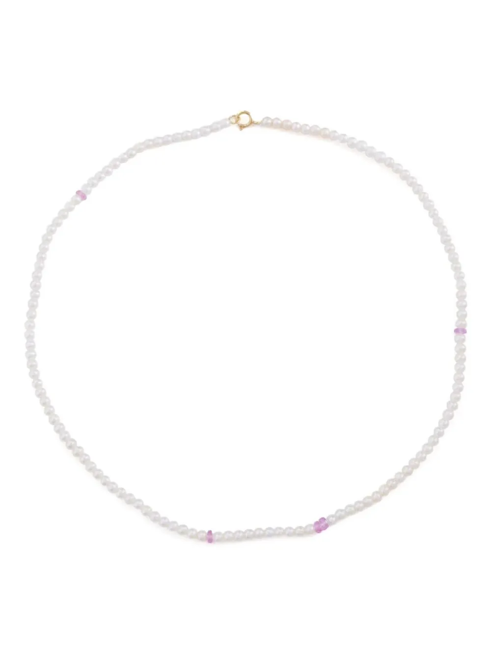 YI Collection 18K yellow gold Ayoka pearl and pink sapphire necklace | Image 2