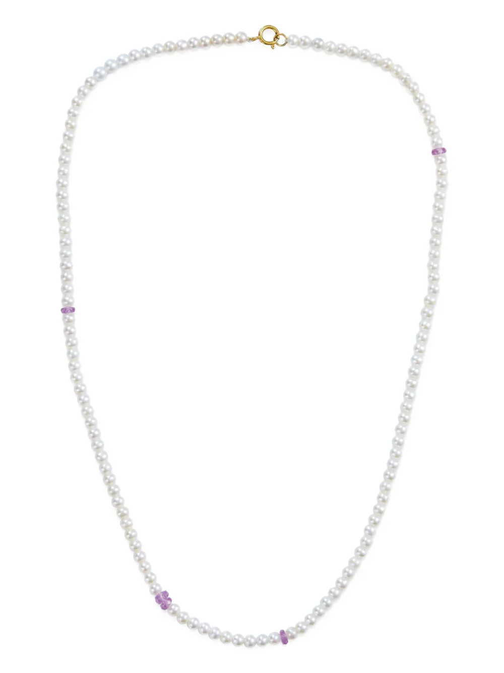 YI Collection 18K yellow gold Ayoka pearl and pink sapphire necklace | White | Image 1