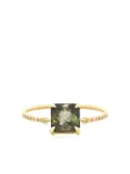 YI Collection 18K yellow gold green tourmaline and diamond ring