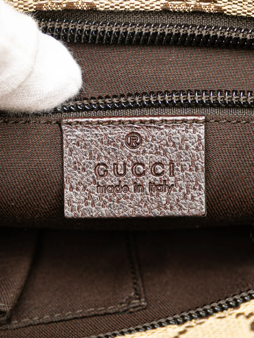 Pre-owned Gucci 2000-2015 Gg Canvas Web Crossbody Bag In Brown