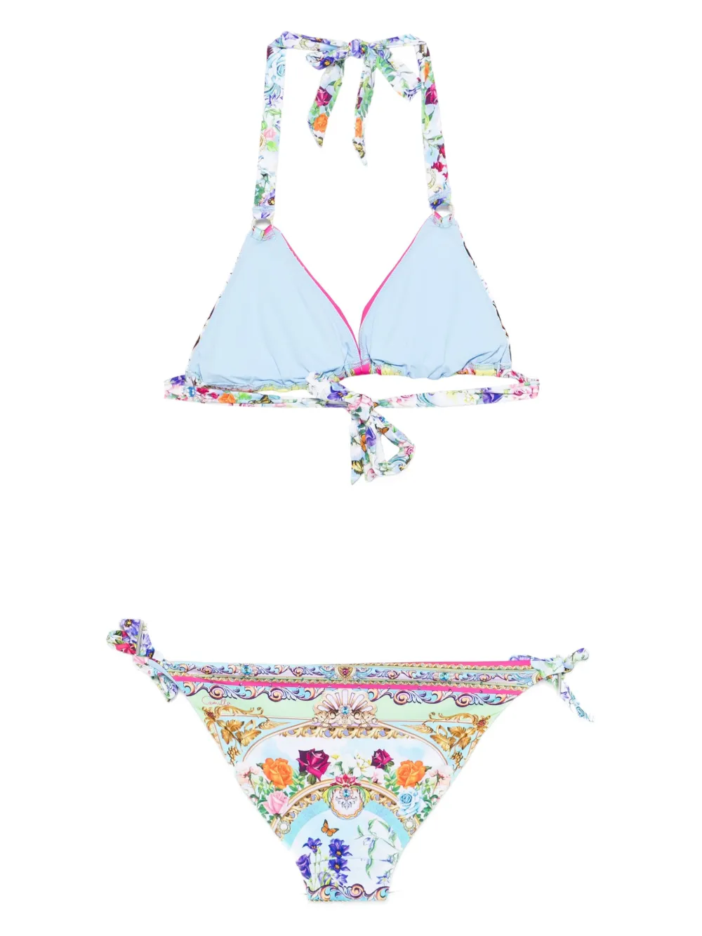 Camilla floral-print halter bikini | Bikinis | Image 2
