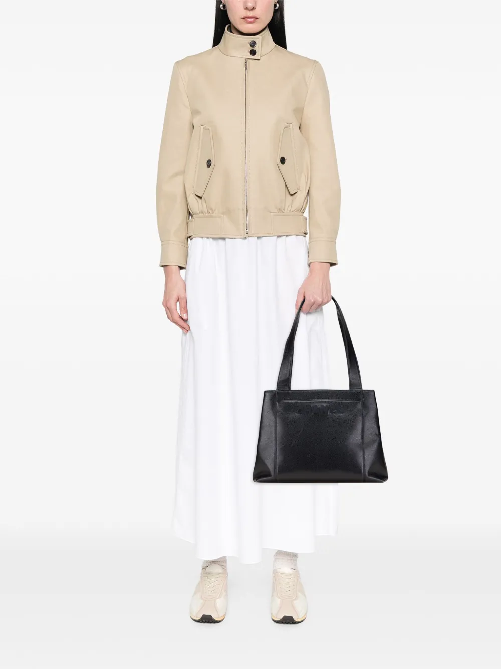 CHANEL Pre-Owned 1996-1997 Caviar LAX Embroidered Logo tote bag | Pre-Owned | Image 2