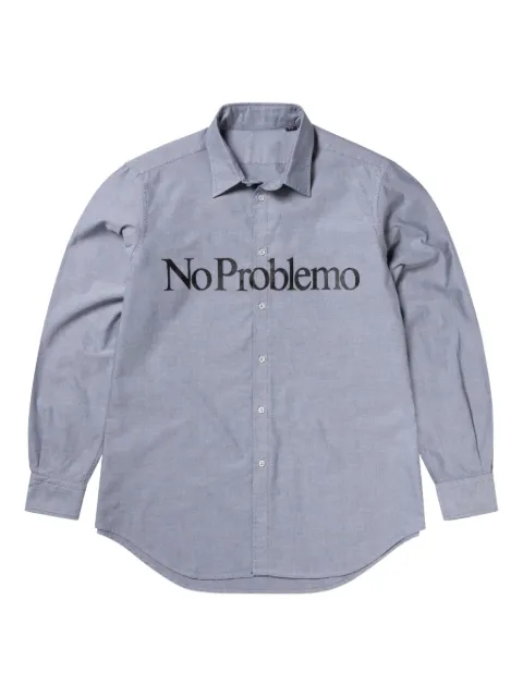 Aries slogan-print shirt