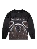 Aries mesh-panel long-sleeve T-shirt - Black