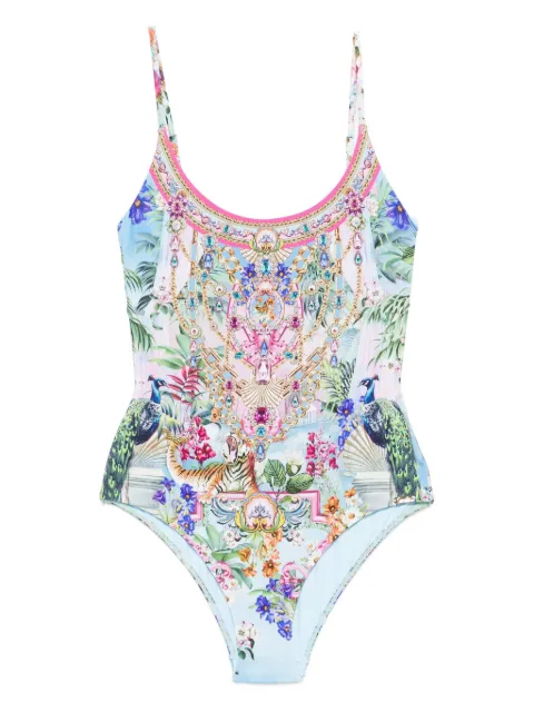 Camilla traje de baño con detalle de joyas