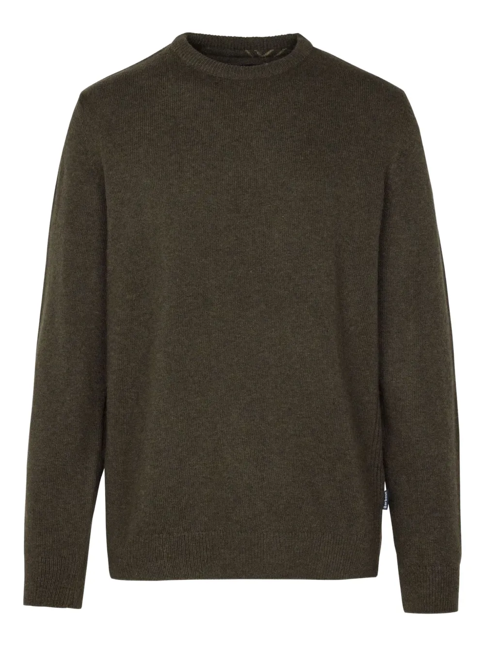 Barbour Elbow-patch Wool Sweater In Green