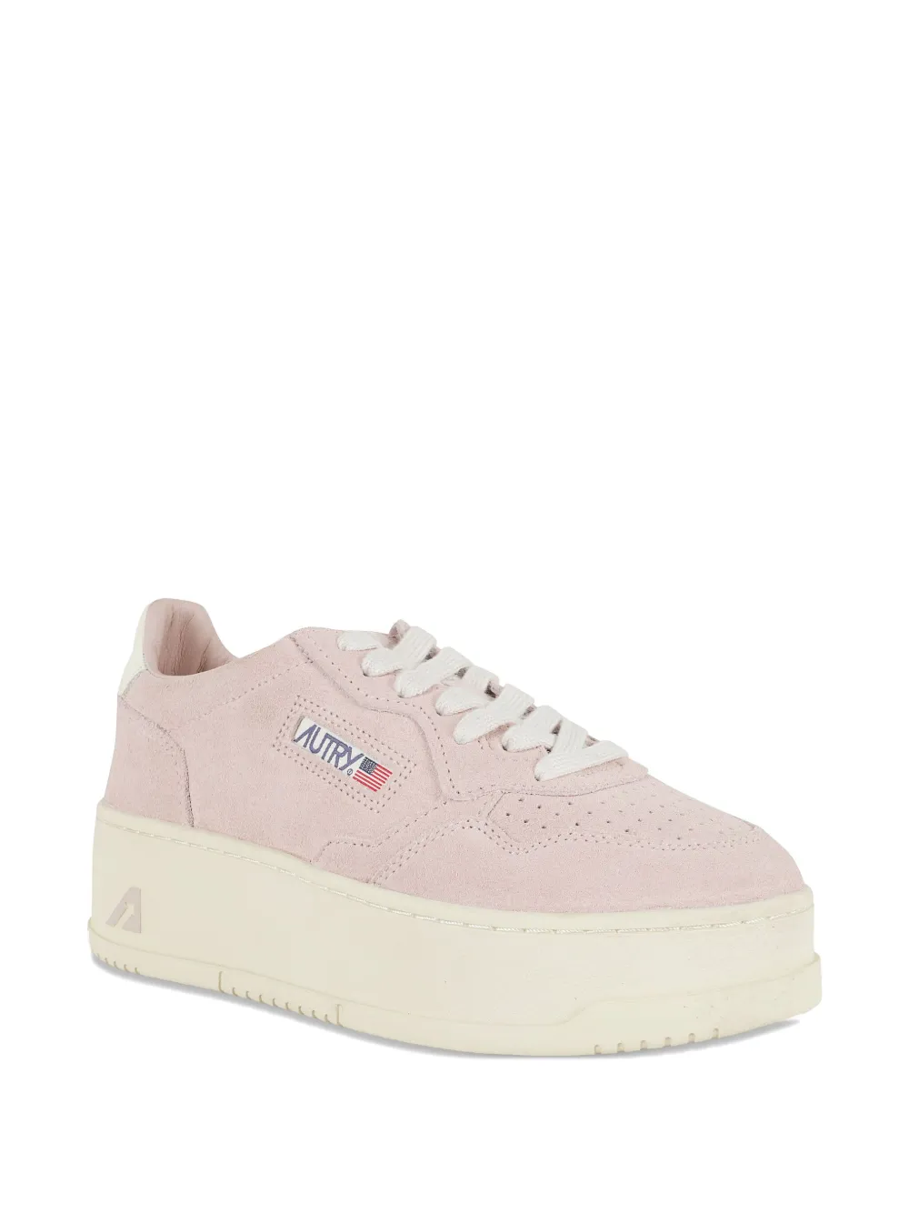 Autry platform suede sneakers - Roze