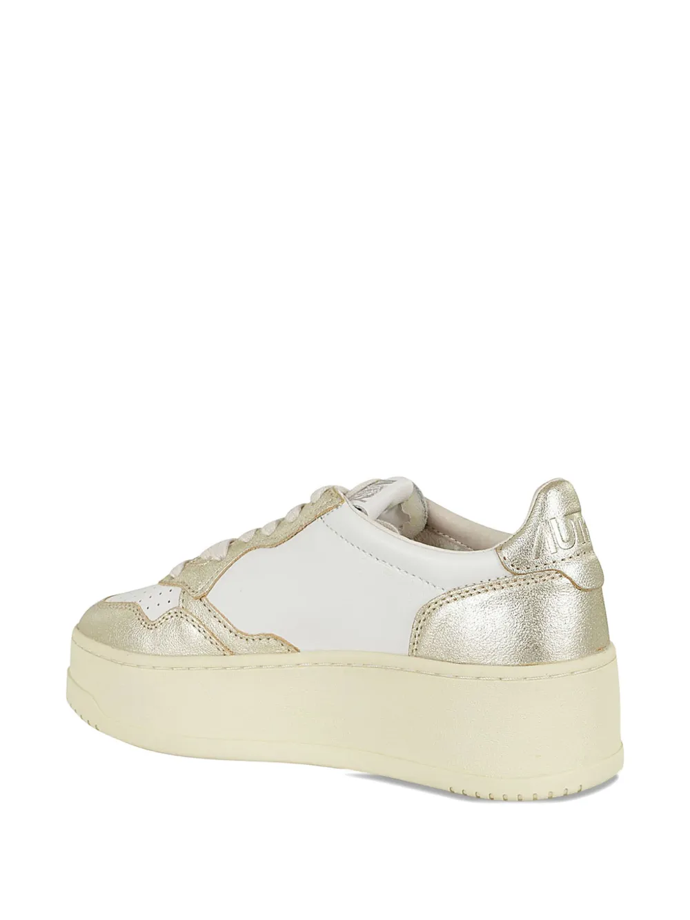 Autry Medalist platform leather sneakers White