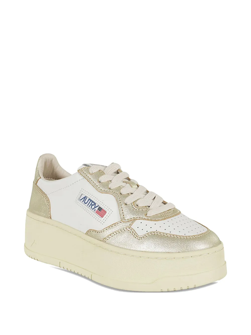 Autry Medalist platform leather sneakers - Wit