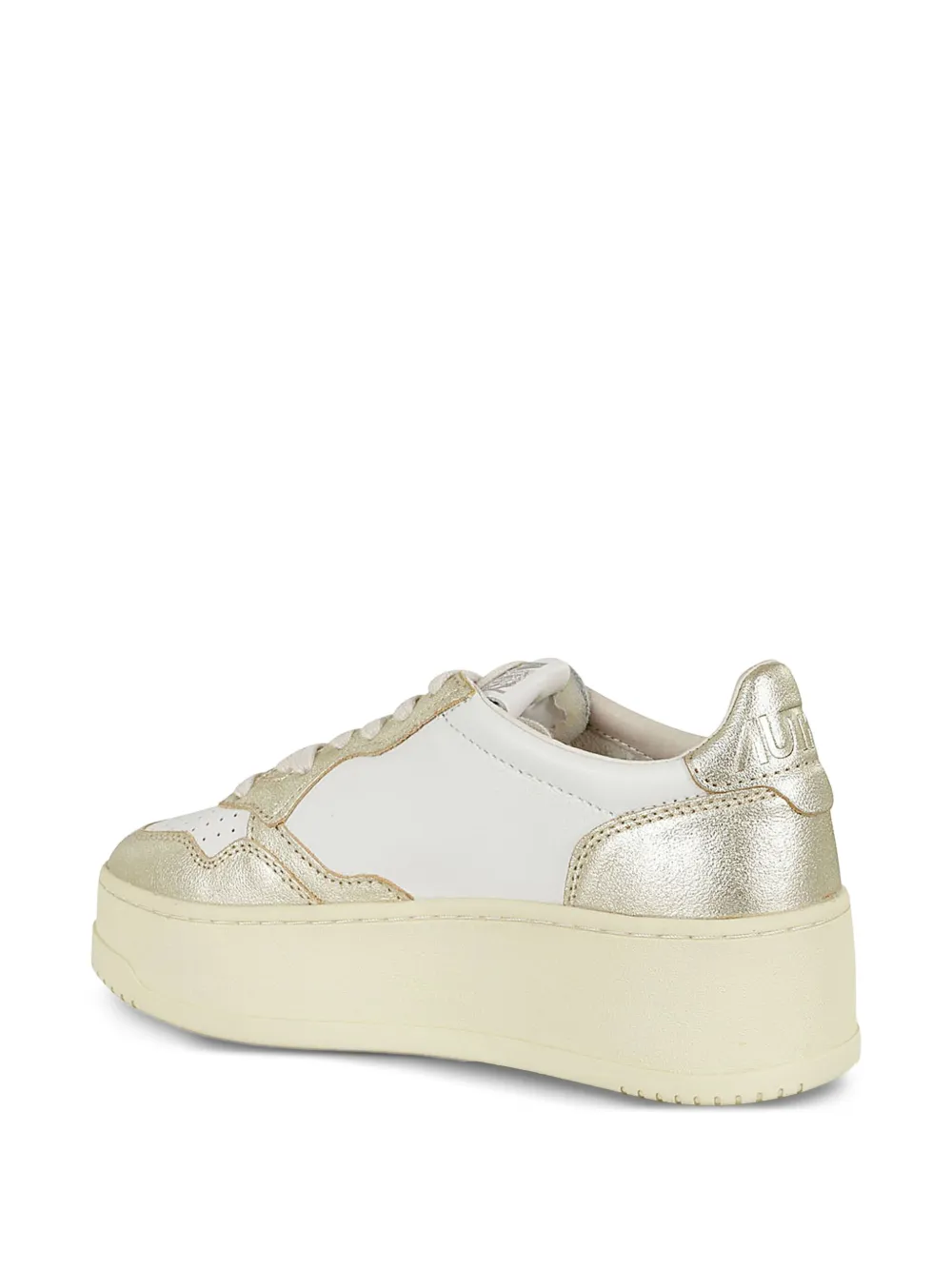 Autry Medalist platform leather sneakers White