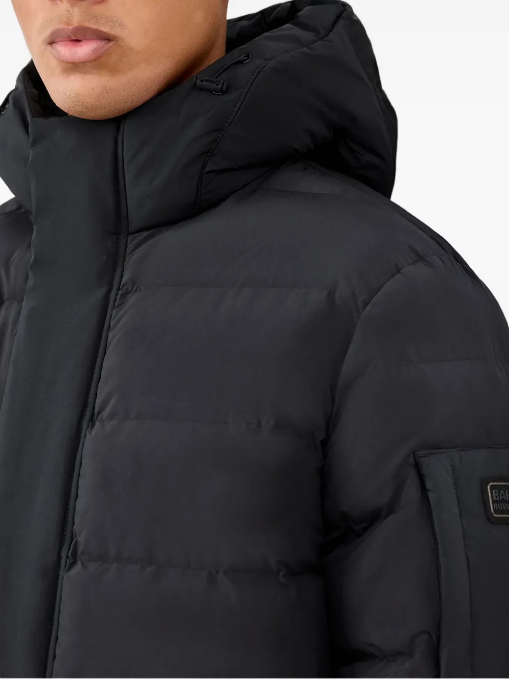 Barbour Gevoerd jack met capuchon Zwart