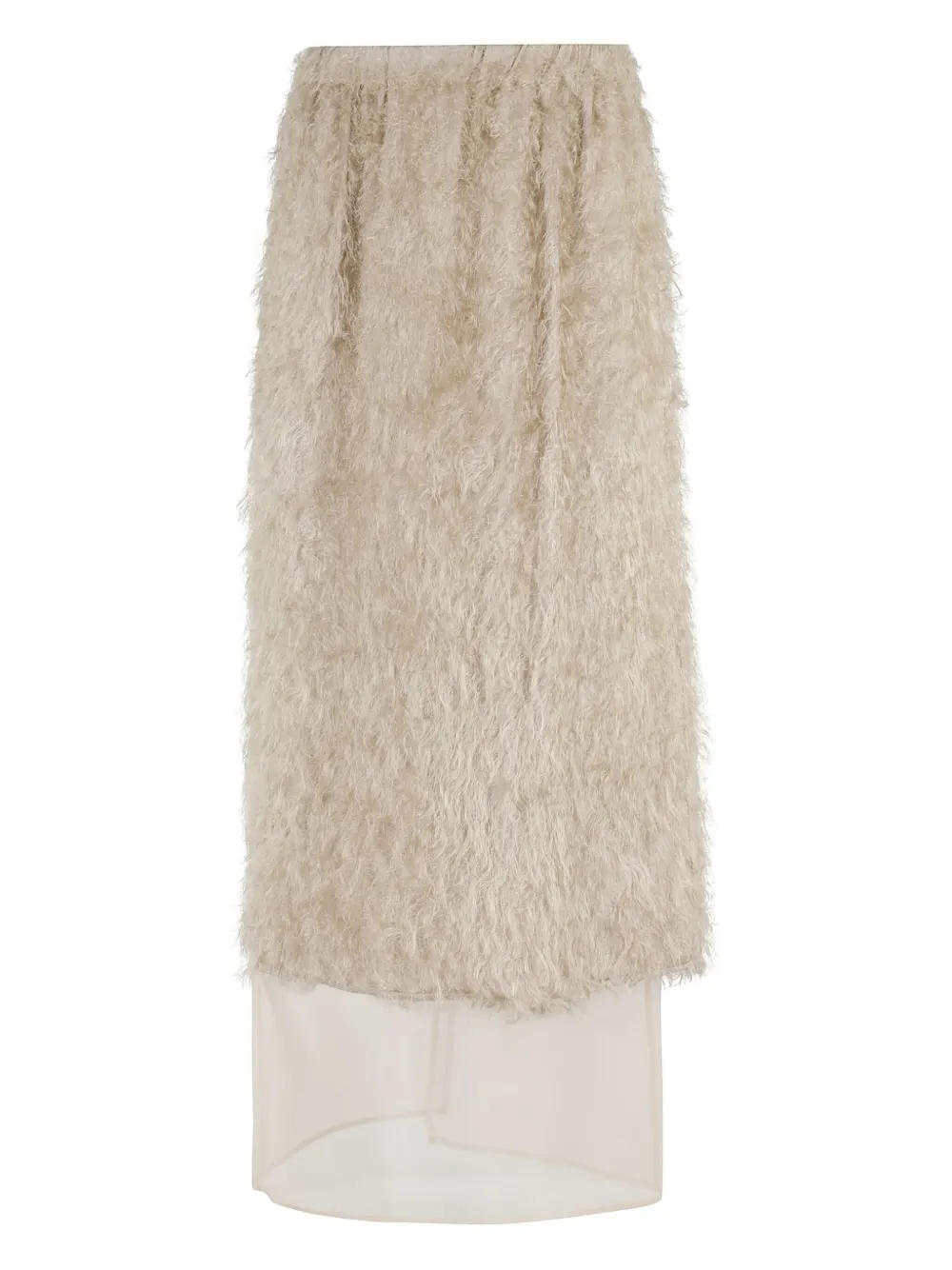 Alysi fringed maxi skirt | Neutrals | Image 1