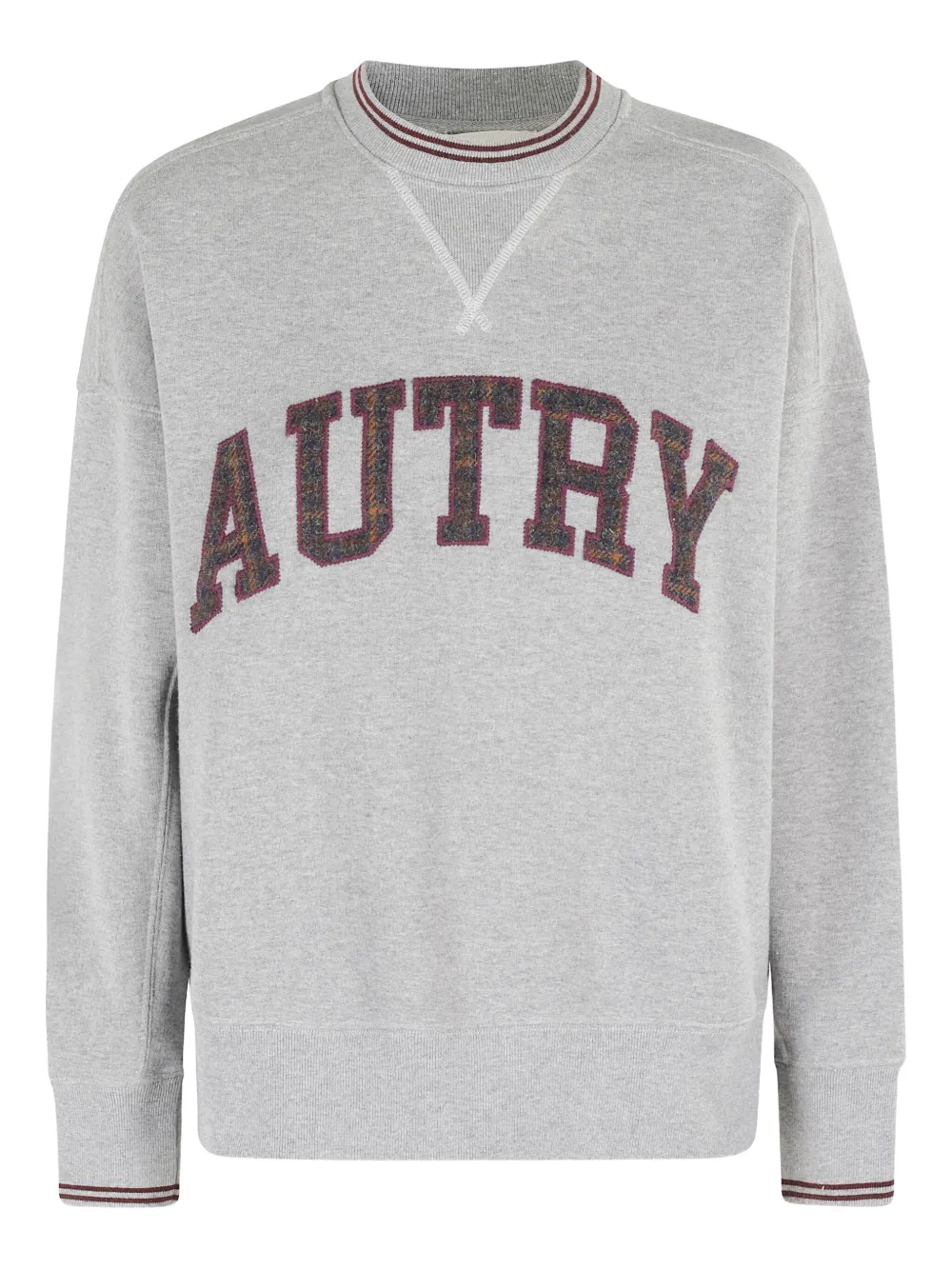 Autry embroidered-logo crew-neck sweatshirt Grijs
